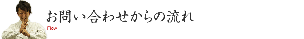 お問い合わせからの流れ